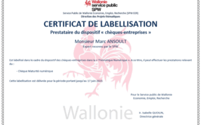 Exquando accredited by the Walloon Region to develop the digital maturity of SMEs